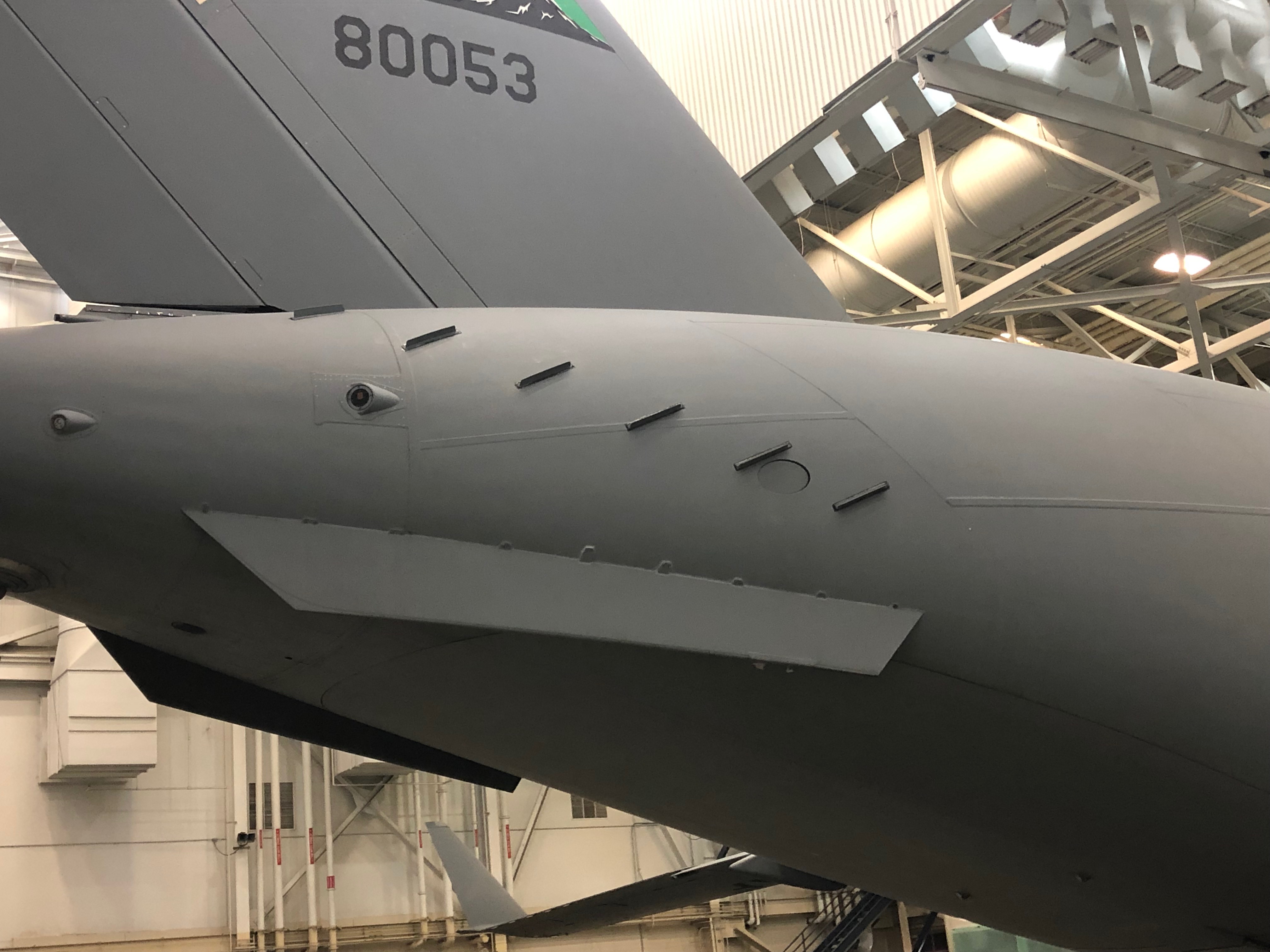 aerodynamic devices on the aft end of the aircraft